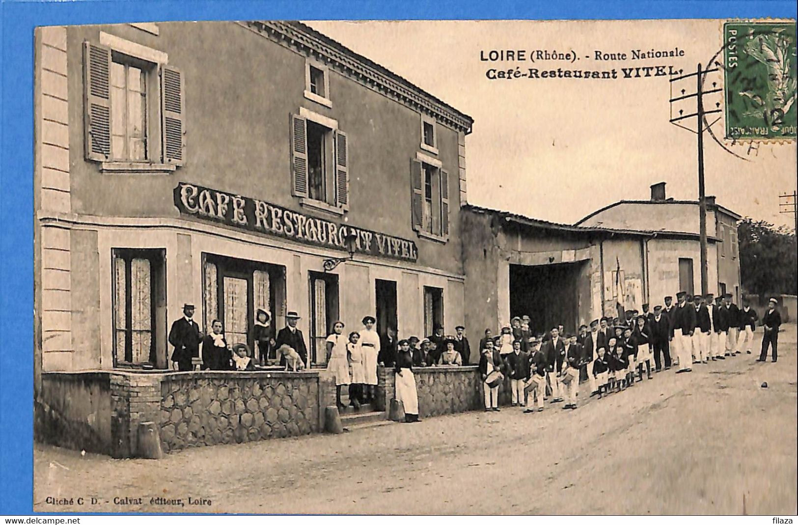 69 -  Rhône - Loire Sur Rhone - Cafe Restaurant Vitel - Route Nationale  (N8388) - Loire Sur Rhone