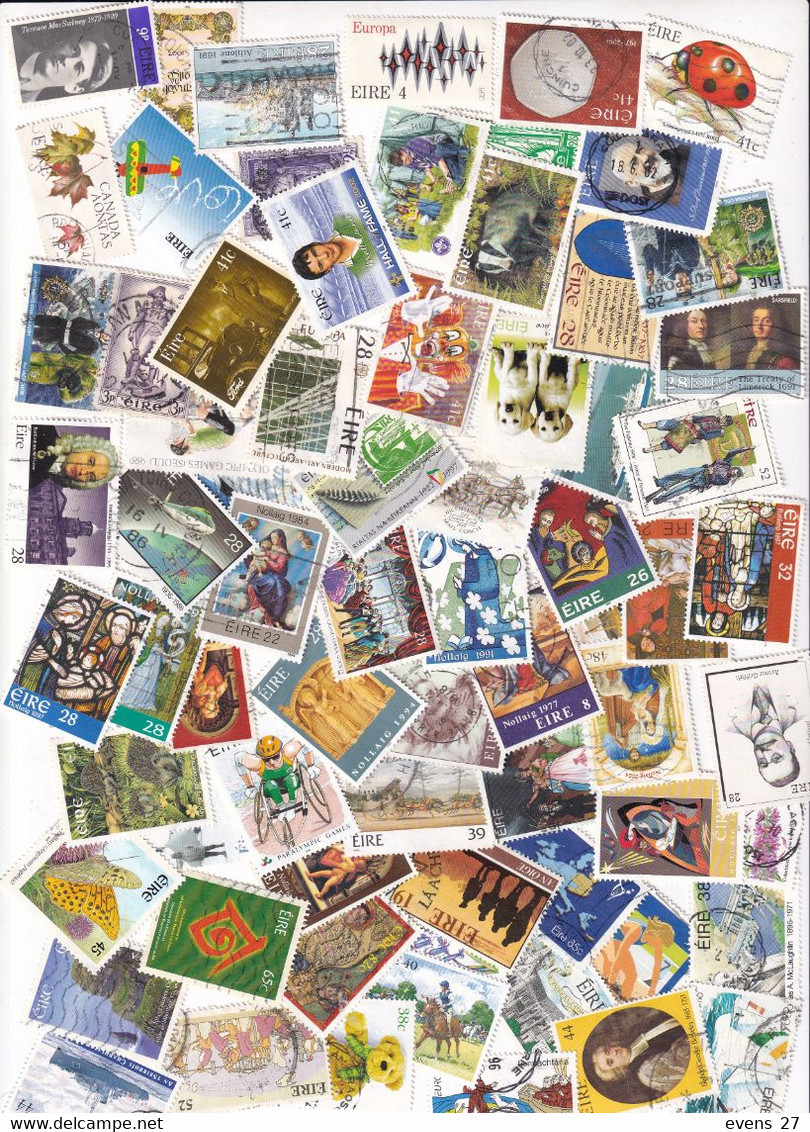 IRELAND COLLECTION/PACKET 100 DIFFERENT STAMPS USED// - Lots & Serien