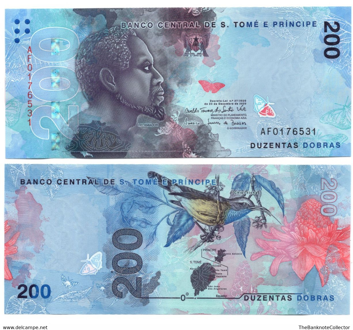 St Thomas & Prince 200 Dobras 2020(2021) P-81 UNC - Sao Tome And Principe