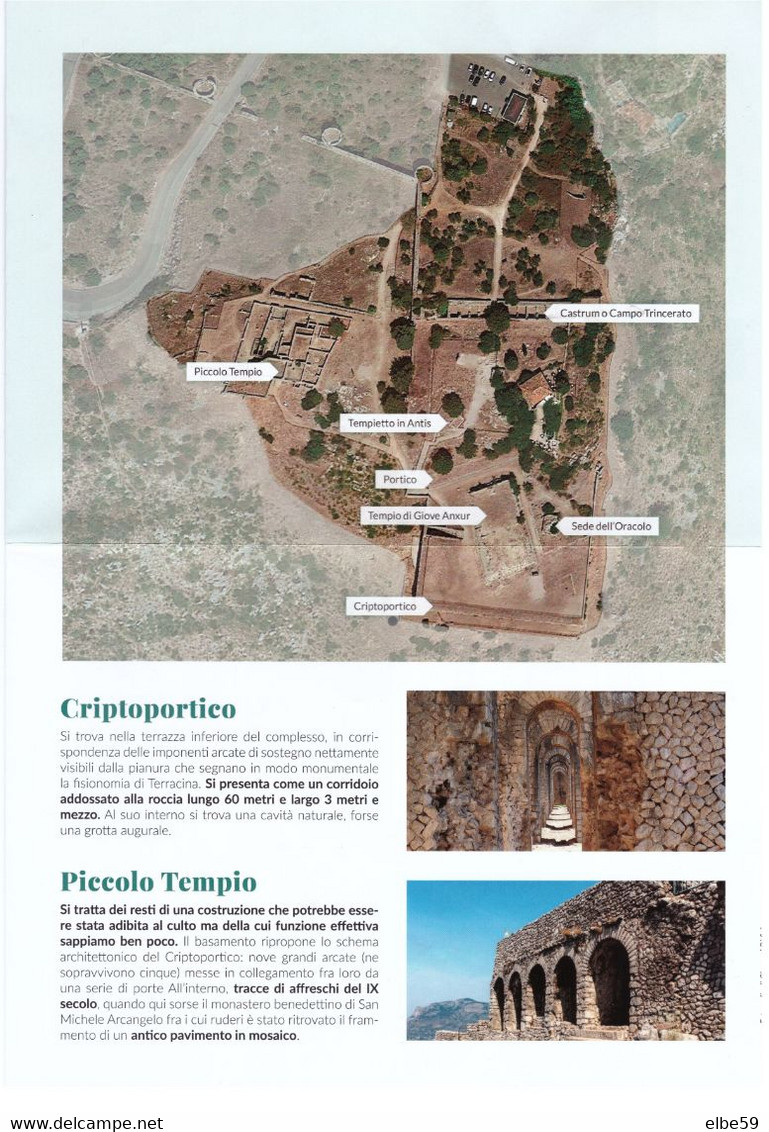 Terracina (LT), Visita Al Tempio Di Giove Anxur, Fondazione Città Di Terracina, Foglio B4 Piegato - Toerisme, Reizen