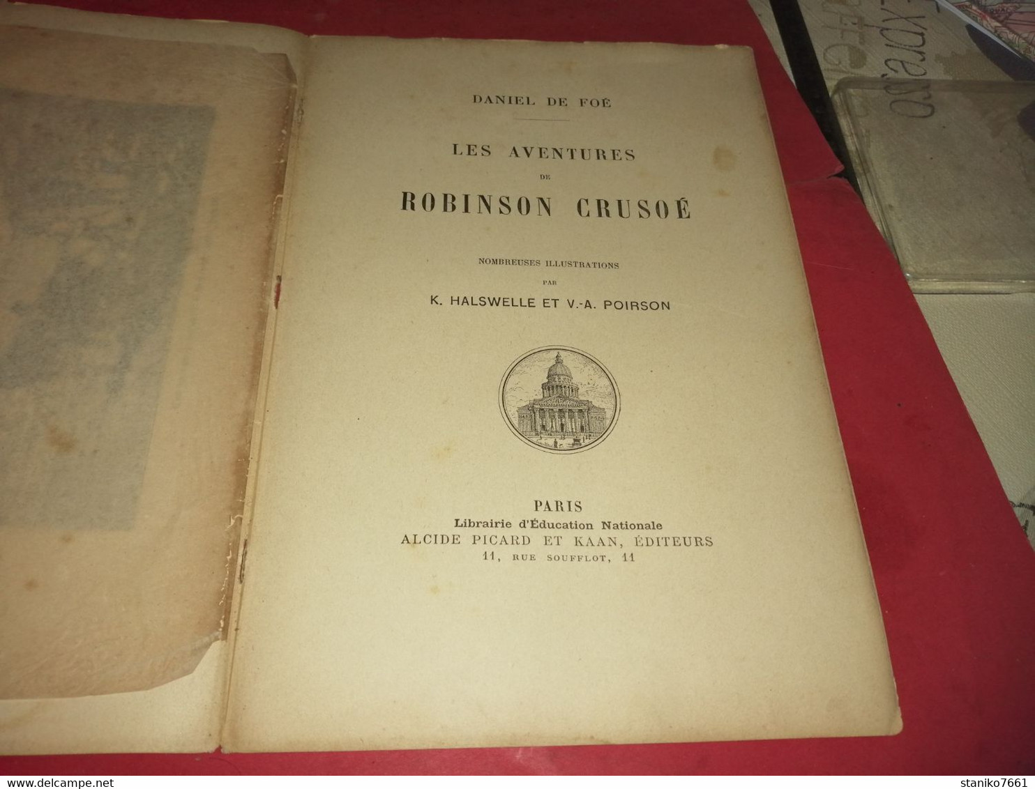 2 ILLUSTRATIONS SUR LES AVENTURES DE ROBINSON CRUSOE 4 PAGES - Historical Documents