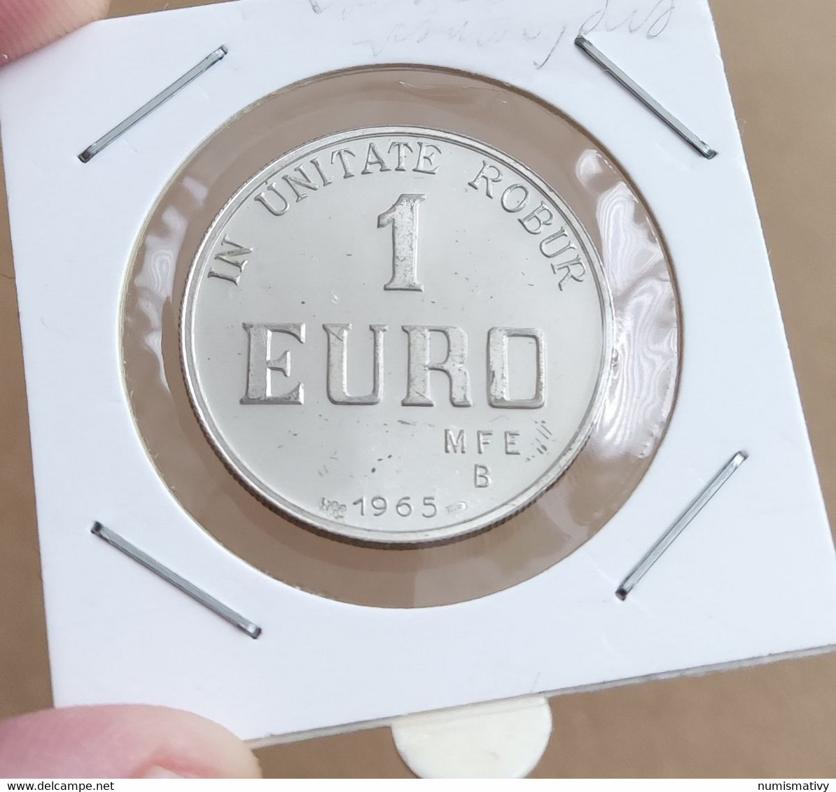 1 EURO Argent ITALIE 1965 MFE € B In Unitate ROBUR Essai - Abarten Und Kuriositäten