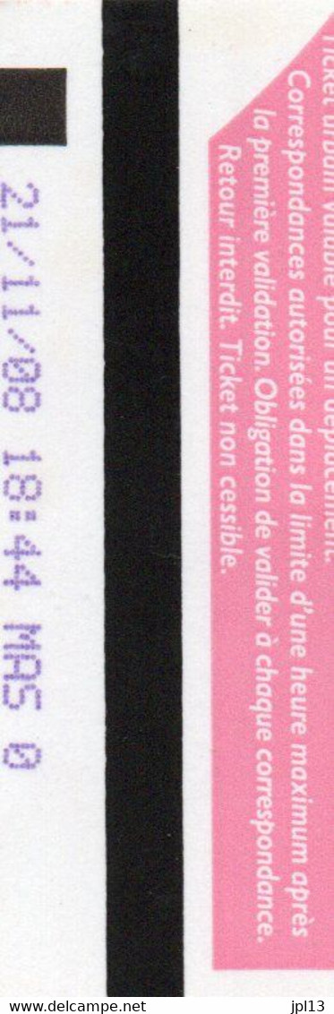 Ticket Métro - France - TCL Lyon - 30 ème Anniversaire - Otros & Sin Clasificación