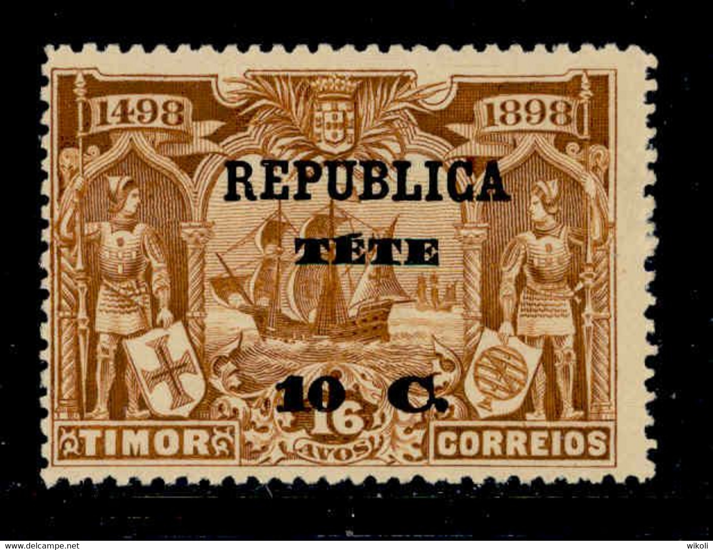 ! ! Tete - 1913 Vasco Gama On Timor 10 C - Af. 23 - MH - Tete