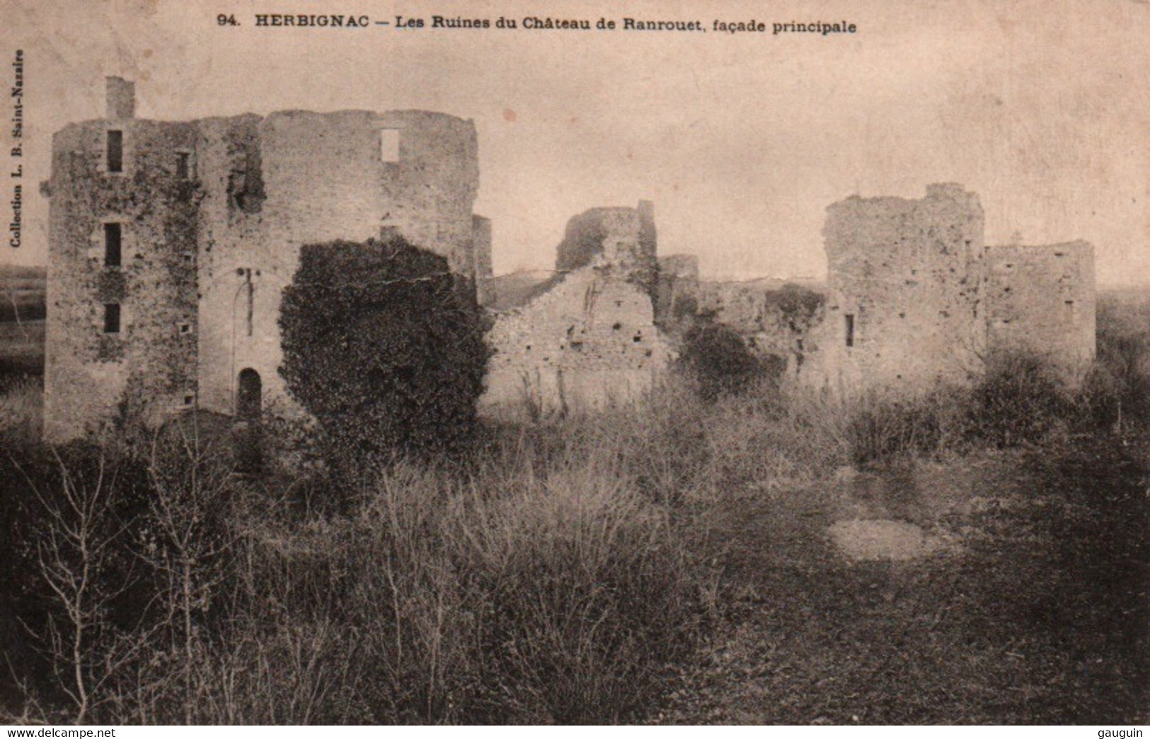 CPA - HERBIGNAC - Ruines Du Château De Ranrouët ... Edition L.B. - Herbignac