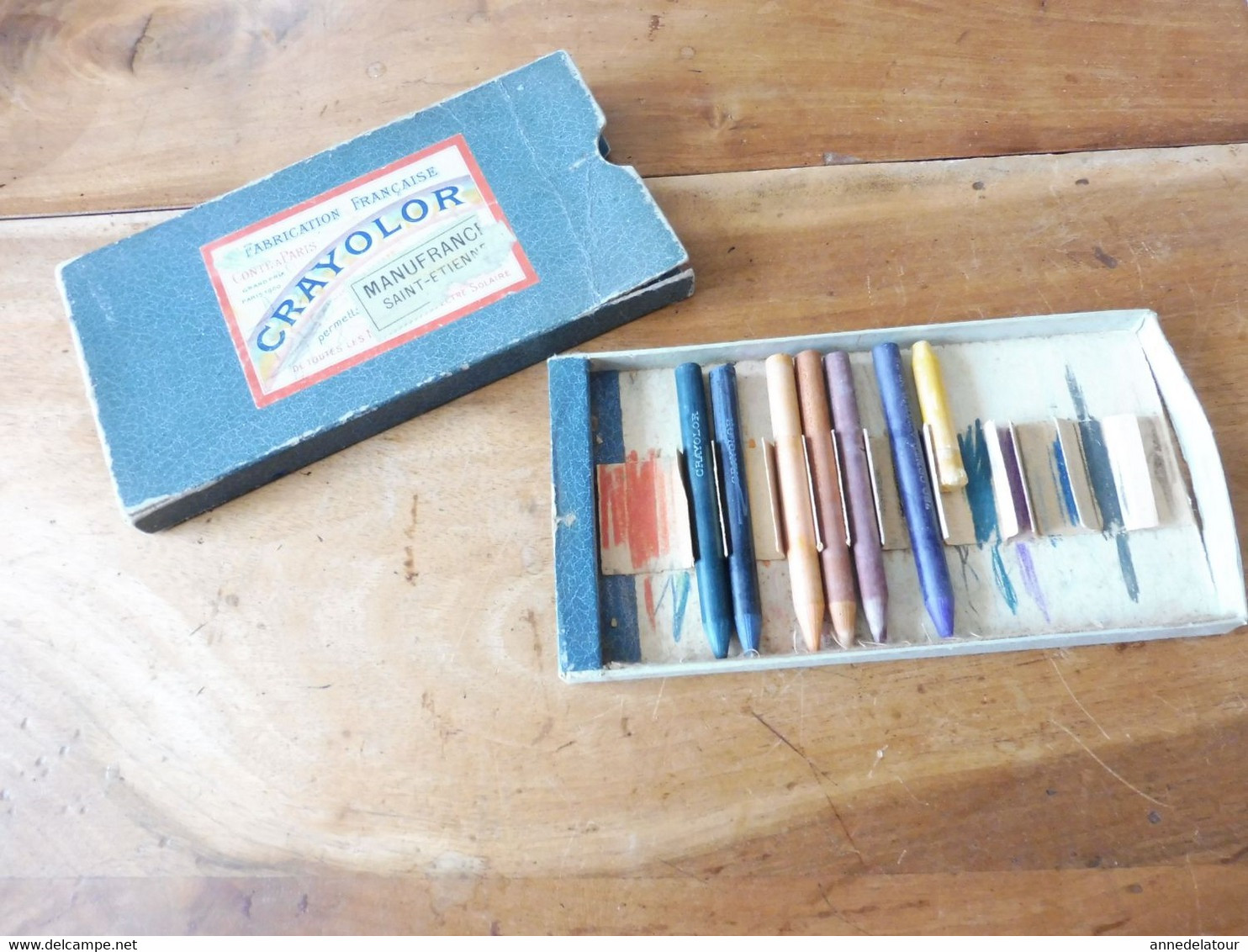 Boite Ancienne De Crayons CRAYOCOLOR Avec 6 Crayons Entiers Dont Comté, Etc - Andere & Zonder Classificatie