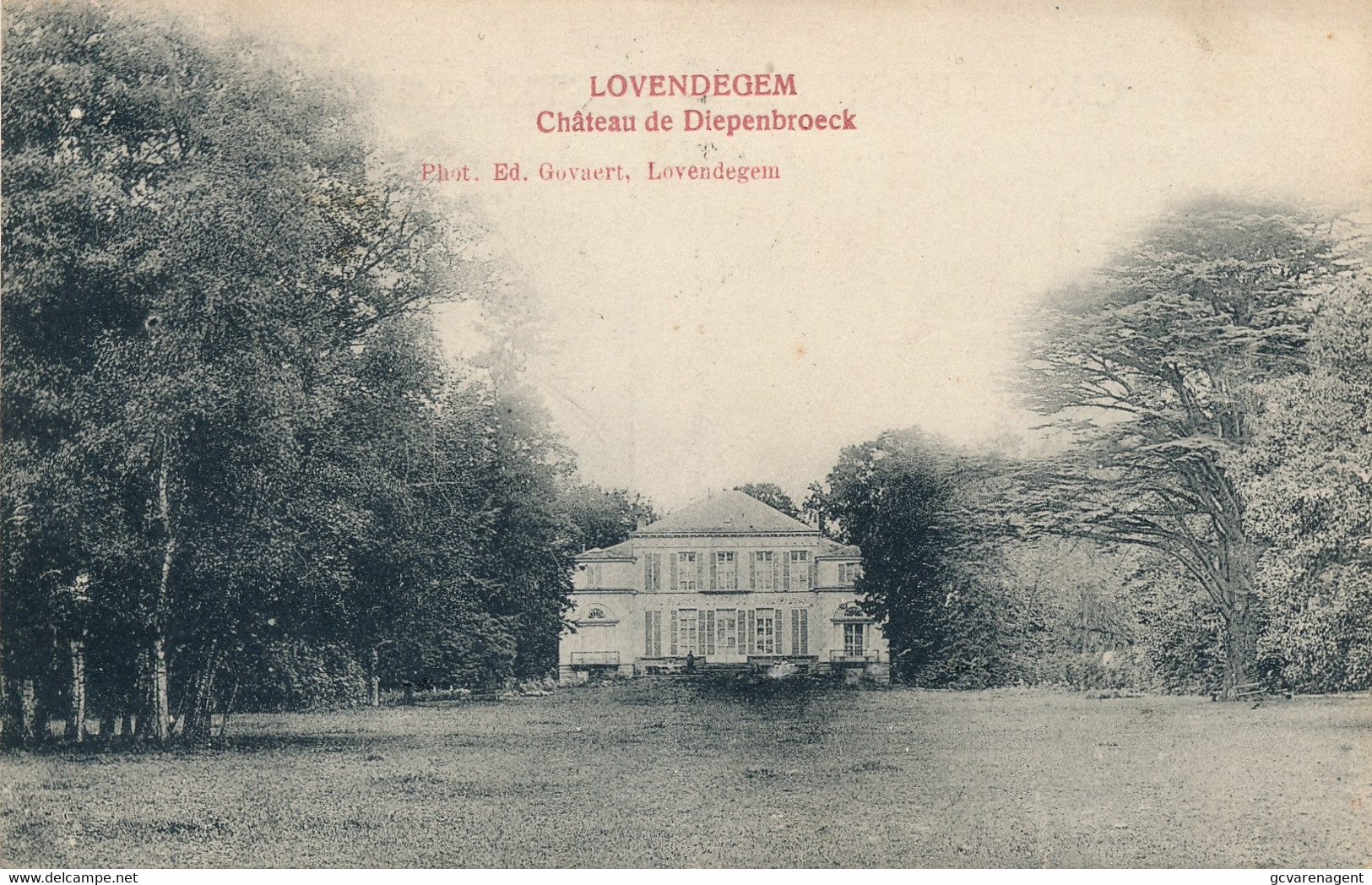 LOVENDEGEM  CHATEAU DE DIEPENBROECK         2 SCANS - Lovendegem