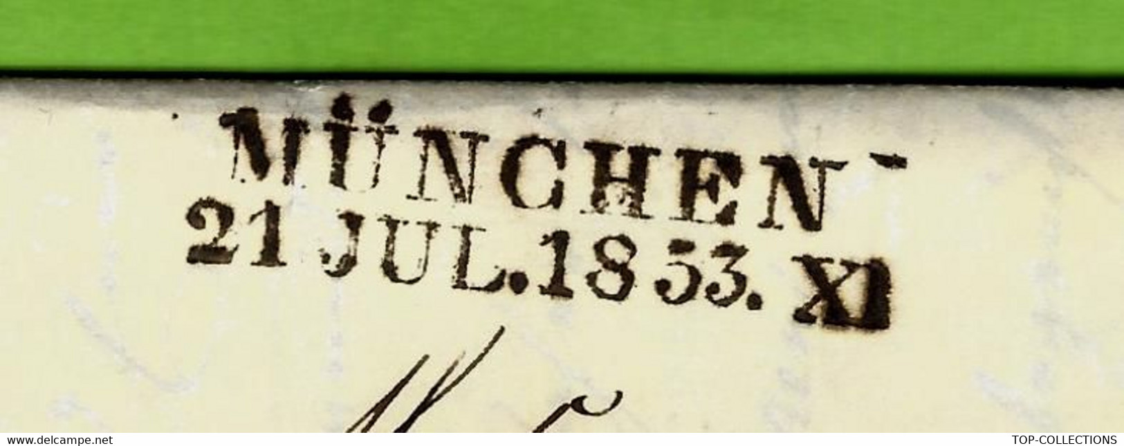 1853 Frankreich Champagner Produzent De Munich MUNCHEN  Pour Piper Maison De Champagne Reims  France V.TEXTE + SCANS - Prefilatelia