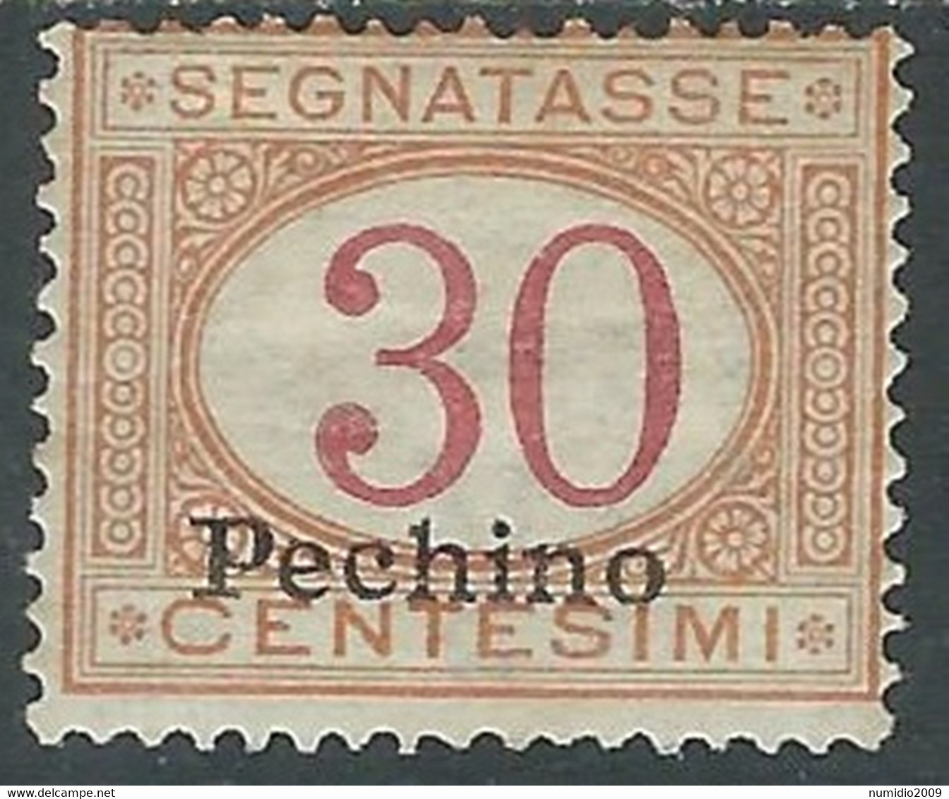 1917 CINA PECHINO SEGNATASSE 30 CENT MH * - RF38-3 - Peking