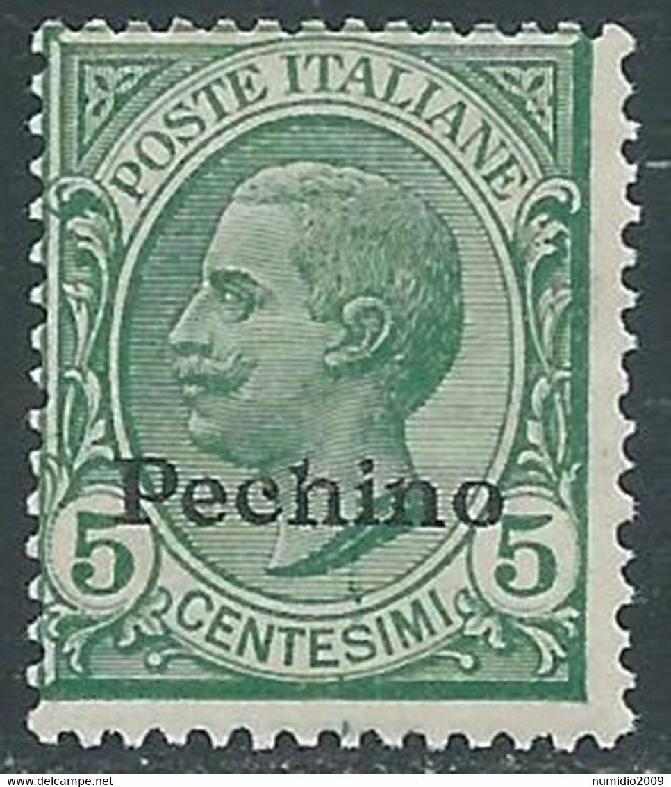 1917-18 CINA PECHINO EFFIGIE 5 CENT MNH ** - RF40-5 - Pechino