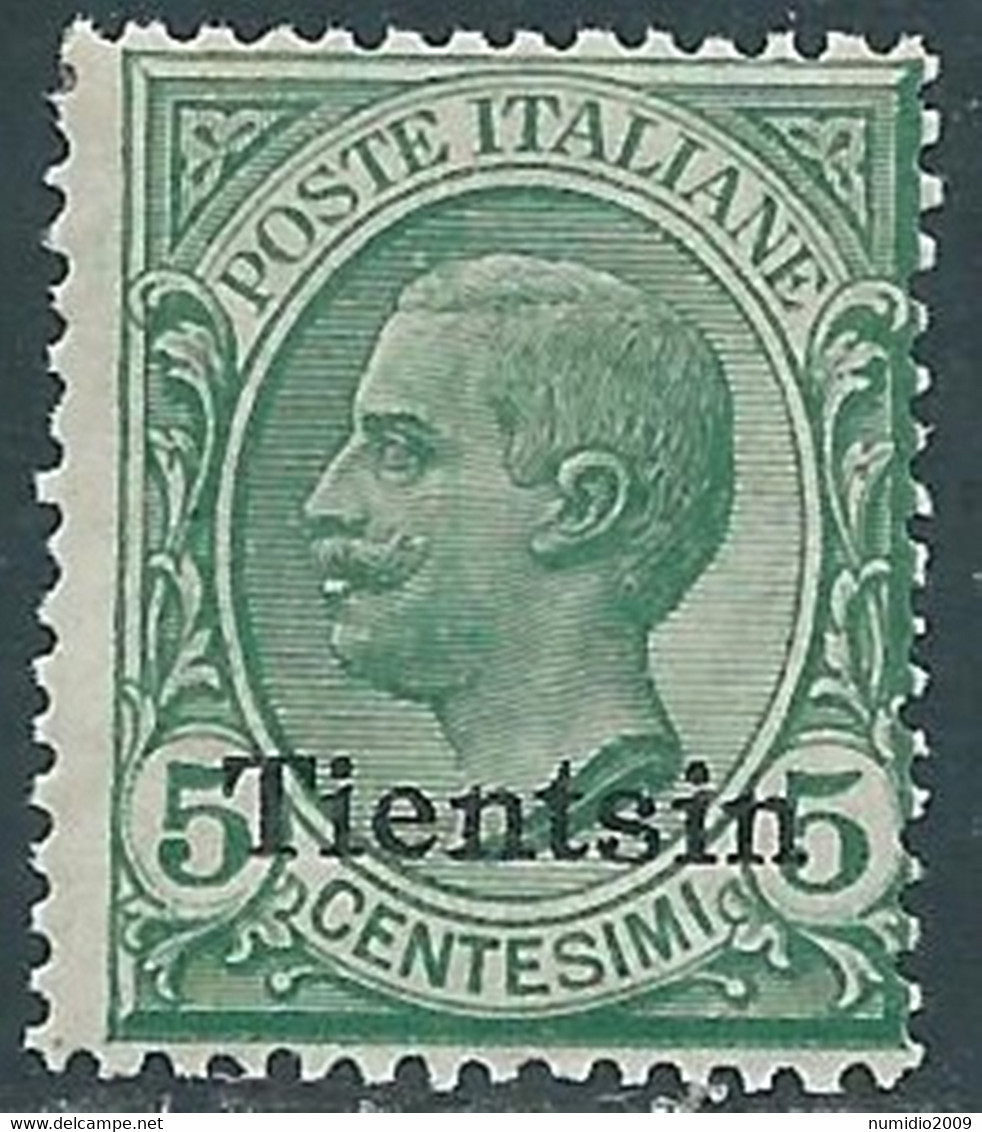 1917-18 CINA TIENTSIN EFFIGIE 5 CENT MNH ** - RF40-9 - Tientsin