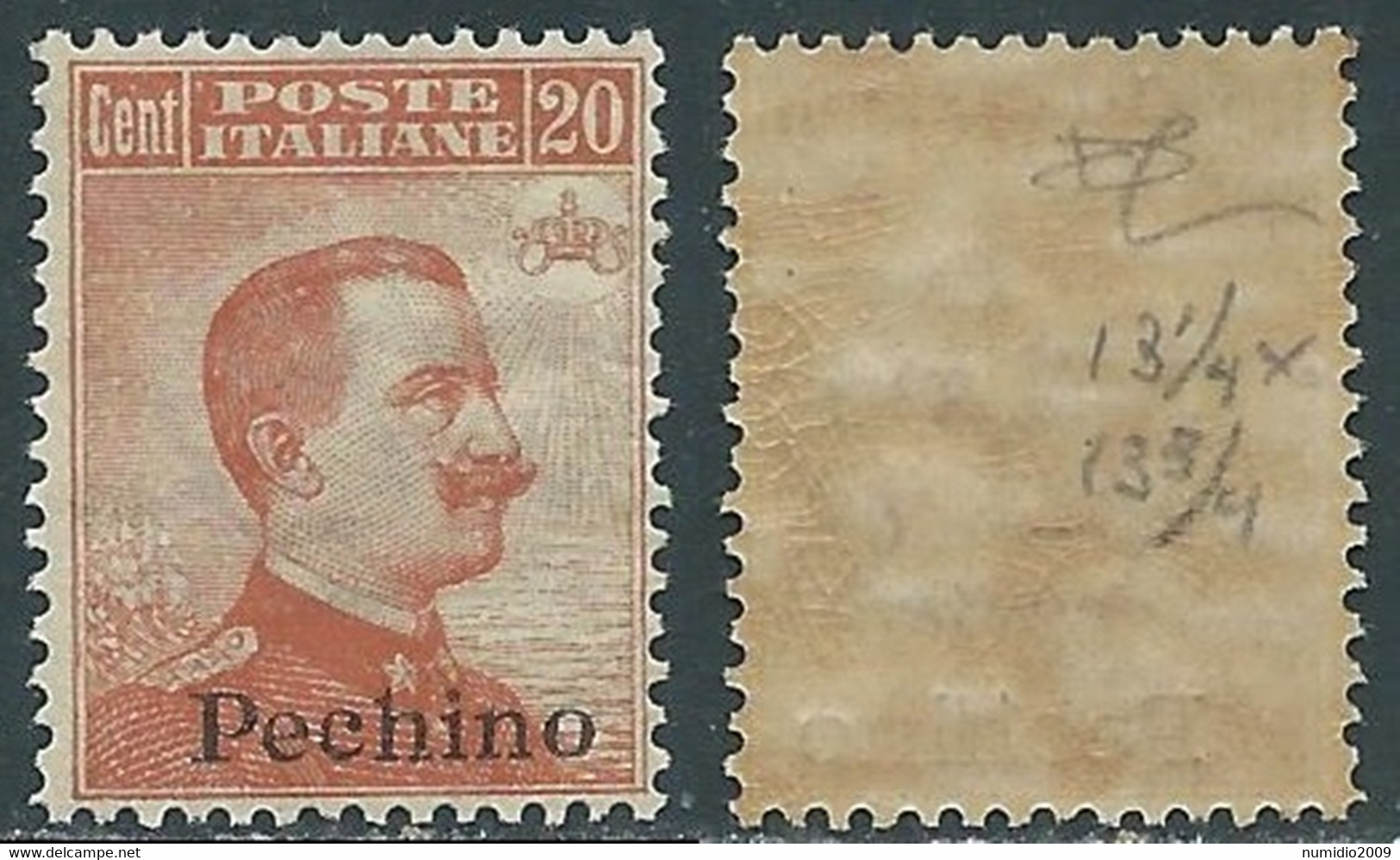 1918 CINA PECHINO EFFIGIE 20 CENT MNH ** - RF38-6 - Pekin