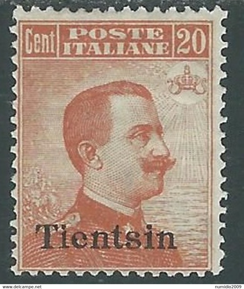 1918 CINA TIENTSIN EFFIGIE 20 CENT MH * - RF40-4 - Tientsin