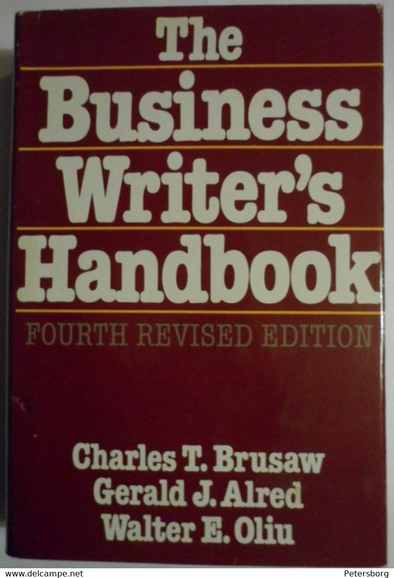 The Business Writer's Handbook. - Zaken/ Beheer