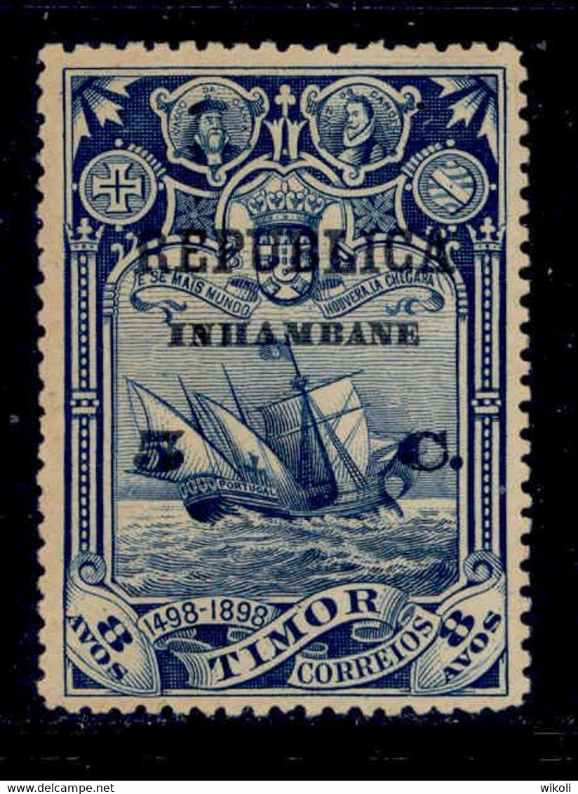 ! ! Inhambane - 1913 Vasco Gama On Timor 5 C - Af. 67 - MH - Inhambane