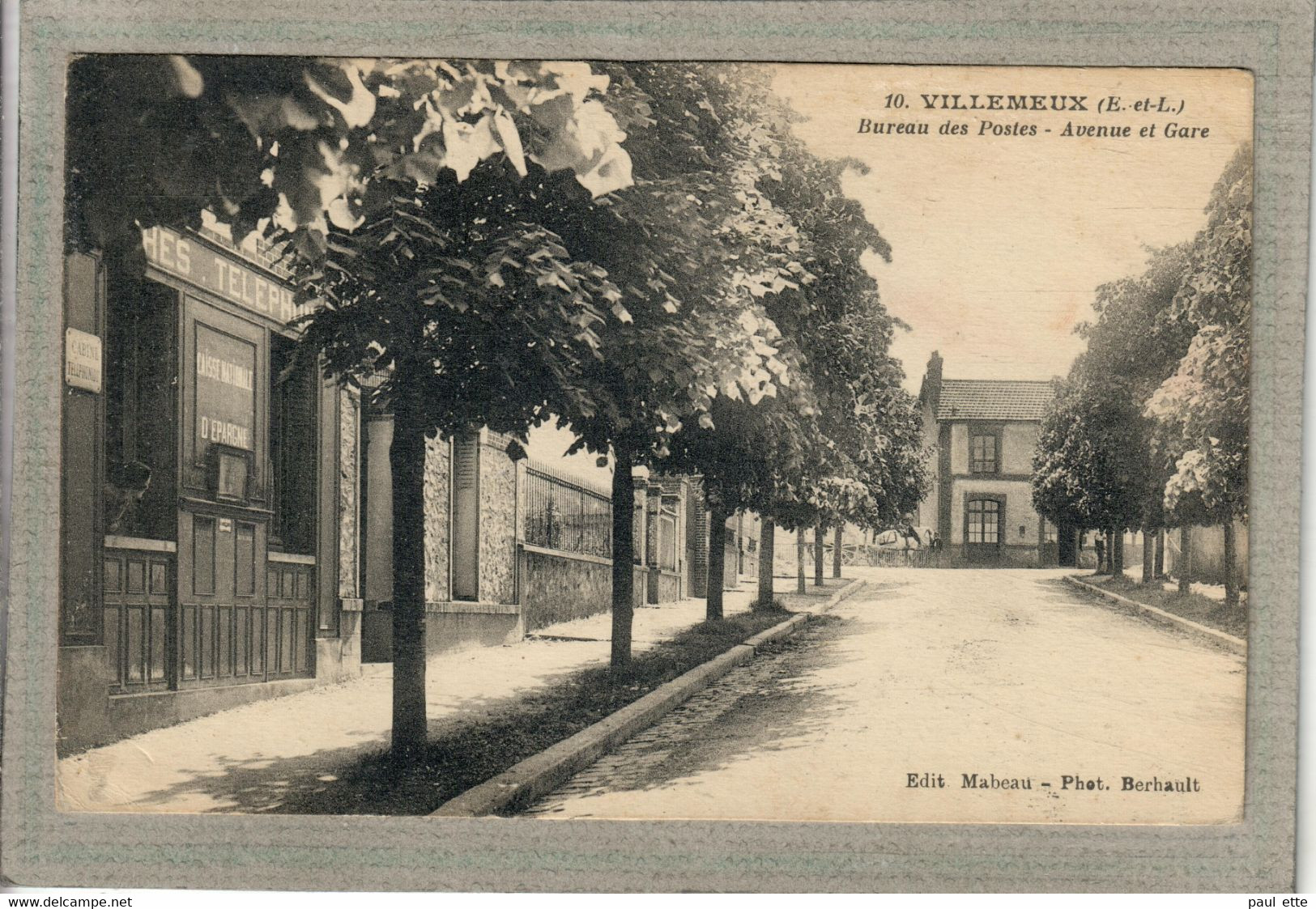 CPA - (28) VILLEMEUX - Aspect Du Bureau Des Postes Et De L'avenue De La Gare En 1932 - Villemeux-sur-Eure