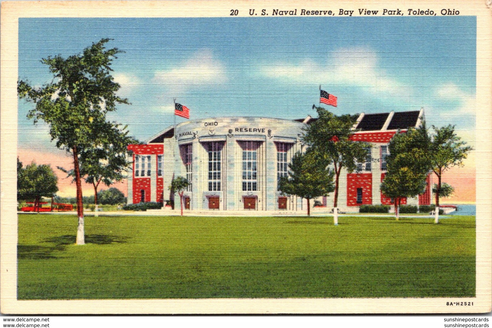 Ohio Toledo Bay View Park U S Naval Reserve 1951 Curteich - Toledo