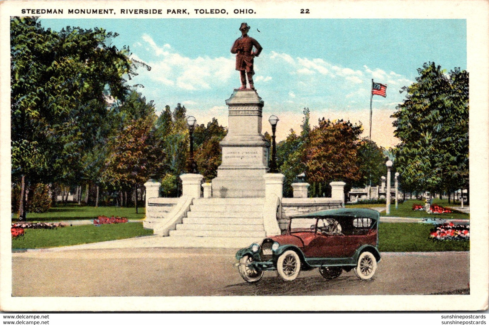 Ohio Toledo Riverside Park Steedman Monument - Toledo