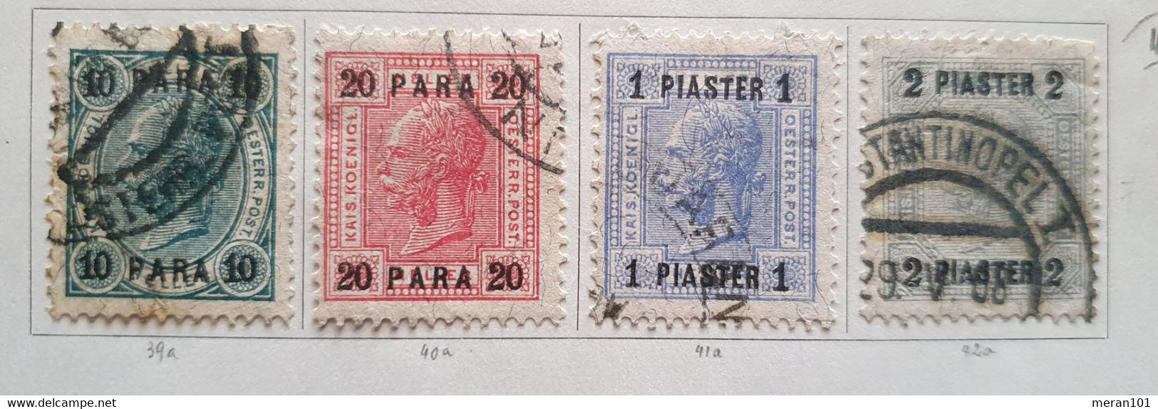 Österreich LEVANTE 1901, Mi 39-42 Gestempelt (Mi 40 Stempel Fragwürdig) - Used Stamps