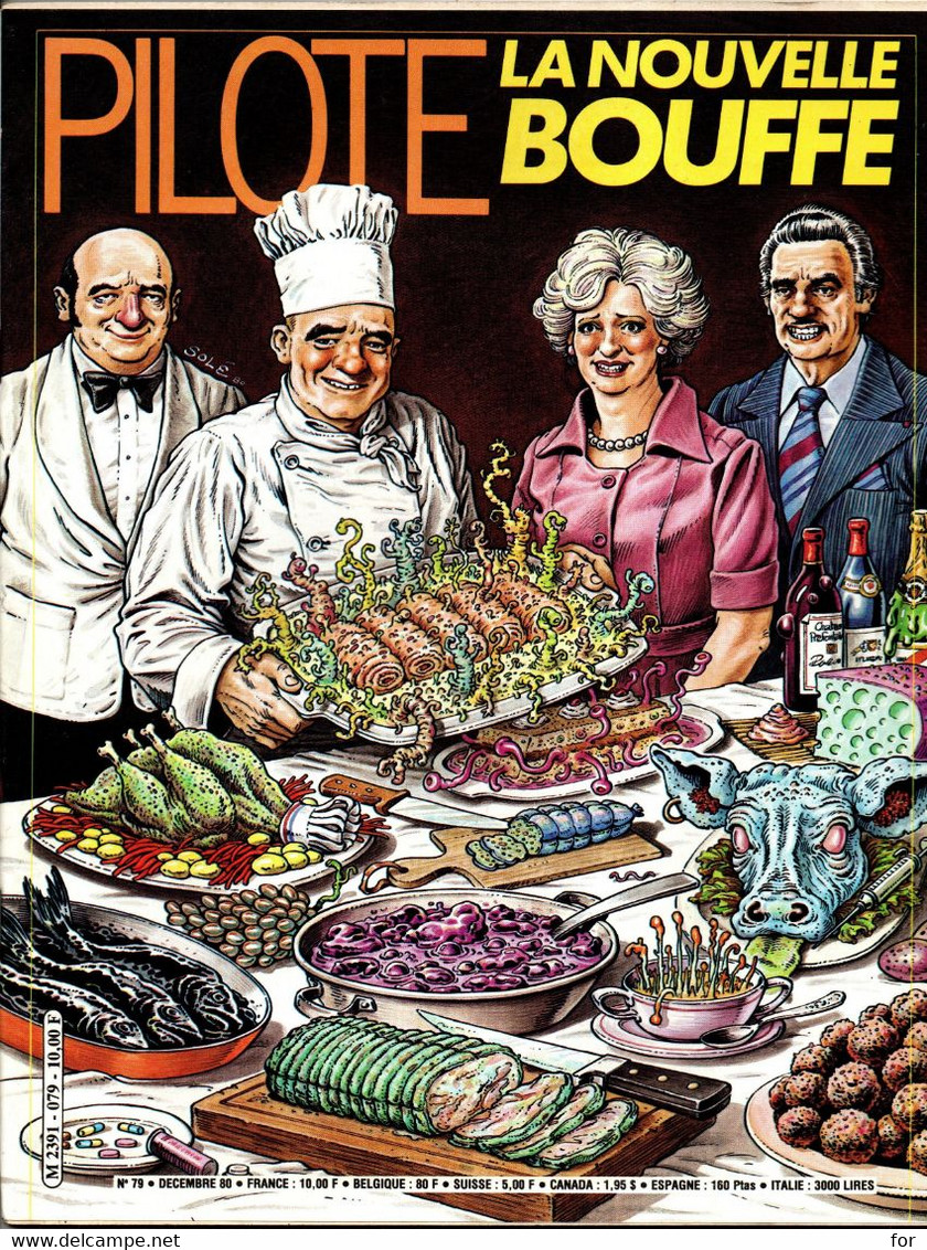 BD : Magazine : PILOTE : N° 79 - 1980 : La Nouvelle Bouffe : Humour - Pilote