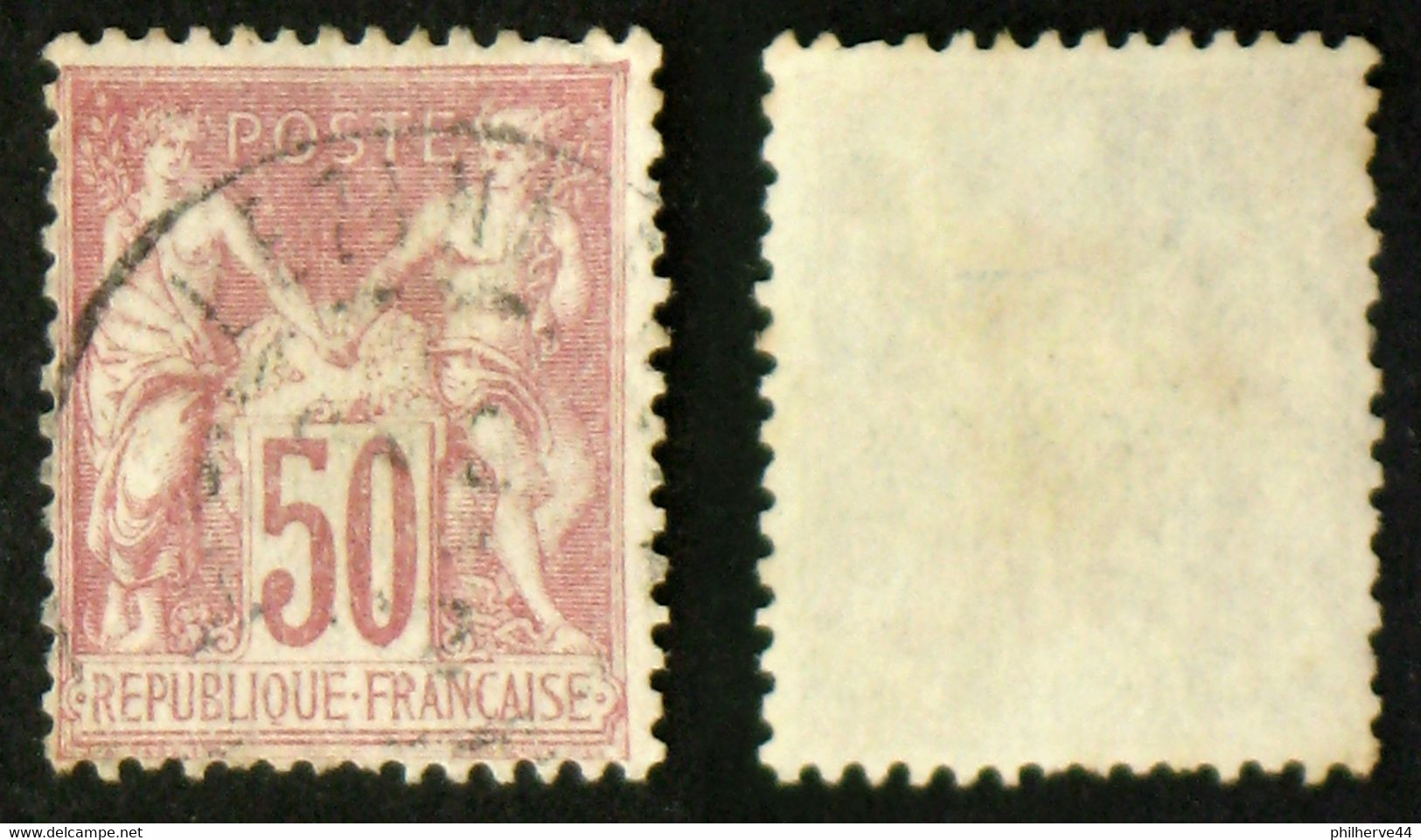 N° 104 50c Rose TB Cote 45€ - 1898-1900 Sage (Type III)