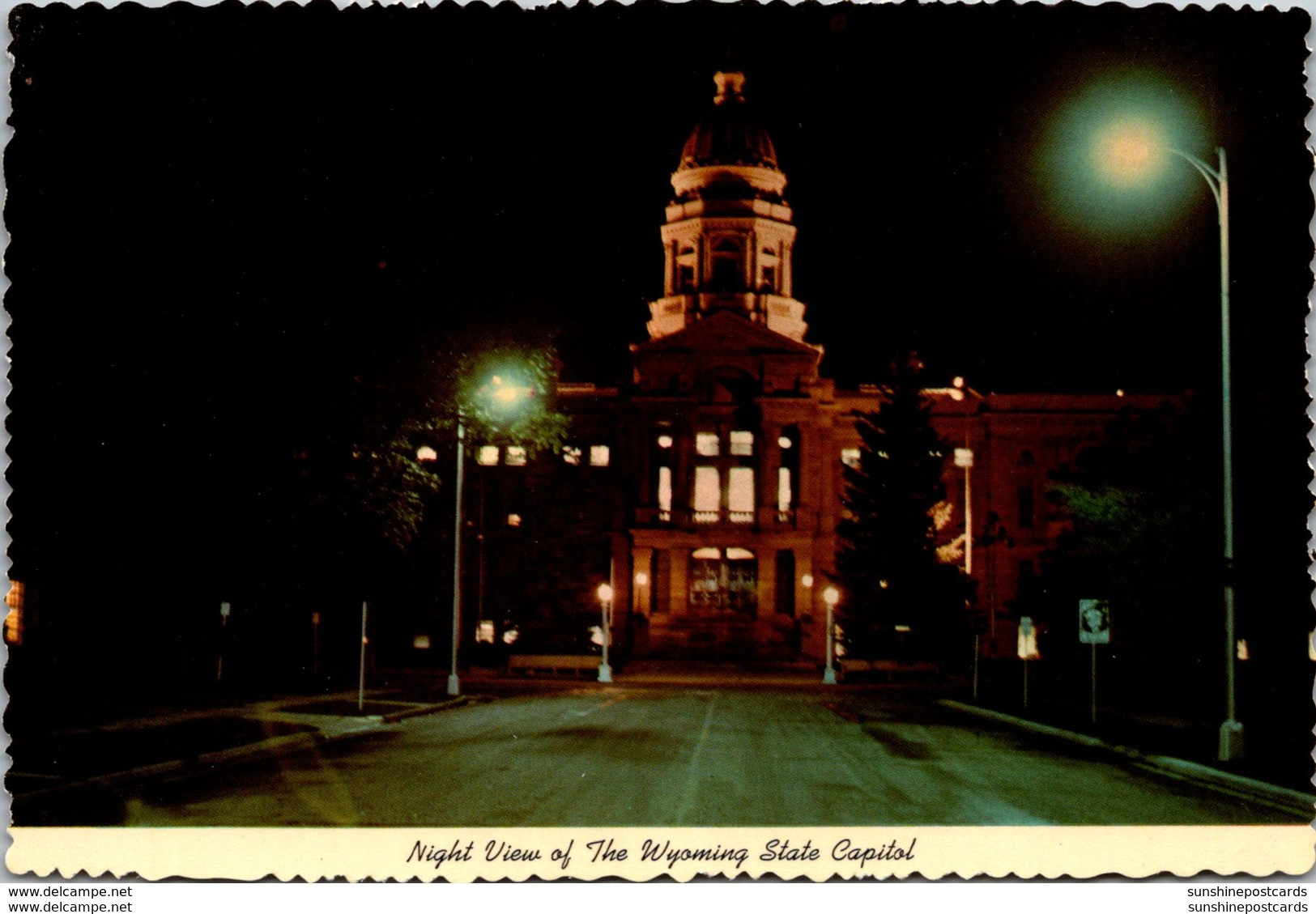 Wyoming Cheyenne State Capitol At Nigh - Cheyenne