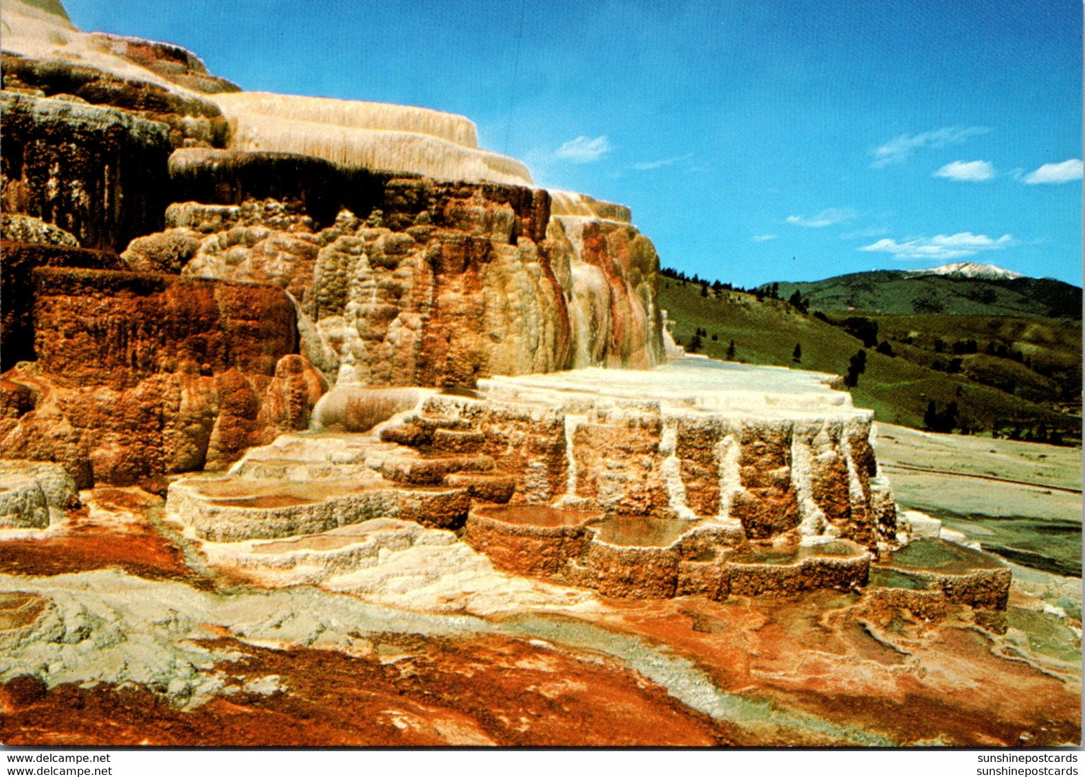 Yellowstone National Park Minerva Terrace - USA National Parks