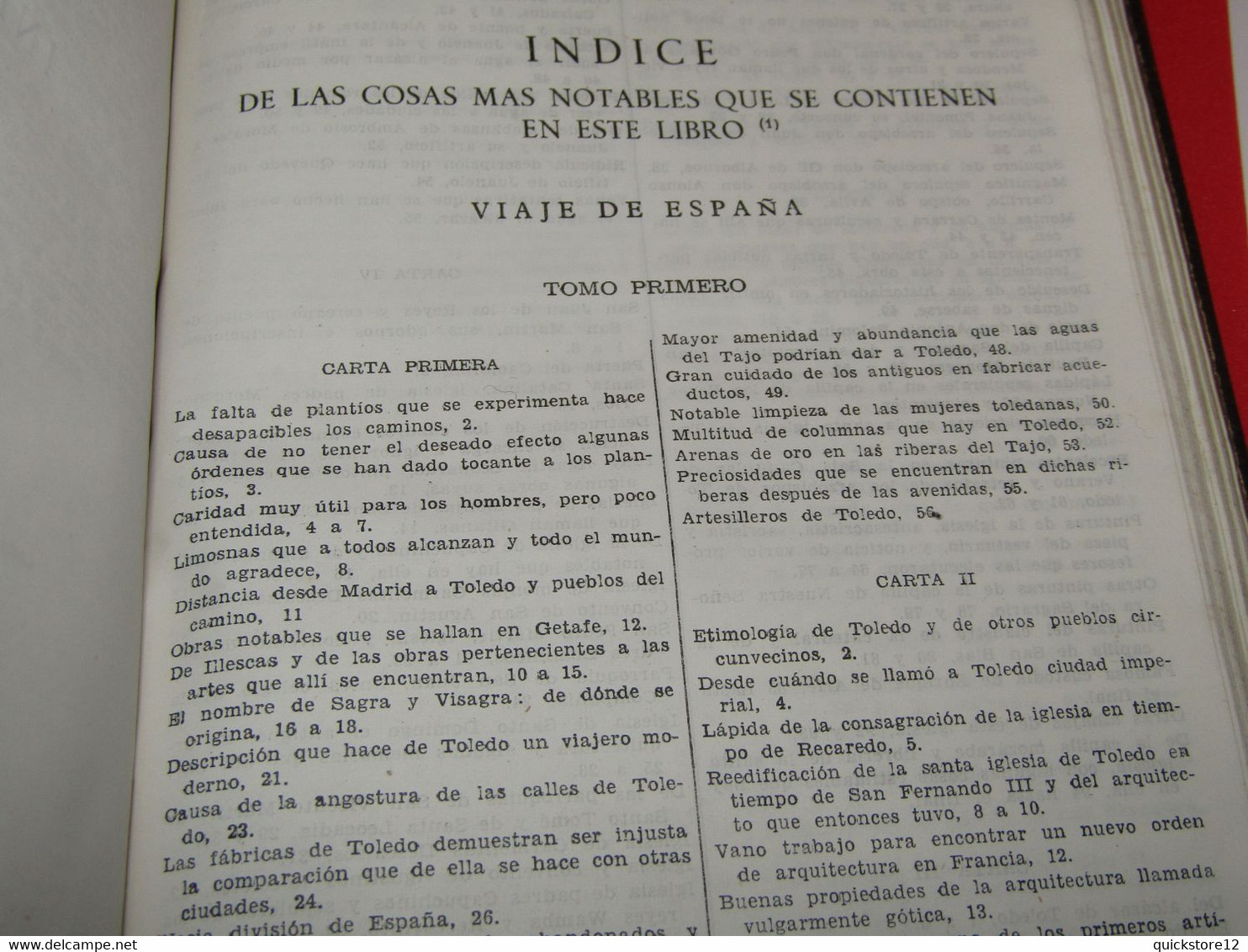 Viaje de España  seguido de los dos tomos del viaje fuera de España. Antonio Ponz - M. Aguilar editor Madrid, 1947. 3010