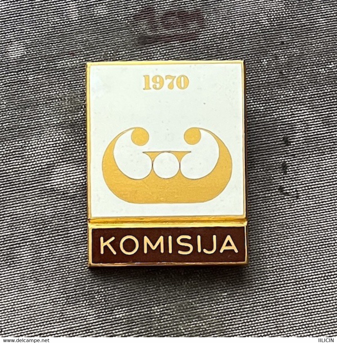 Badge Pin ZN011777 - Ice Skating Yugoslavia Slovenia World Championships Ljubljana 1970 KOMISIJA - Patinaje Artístico