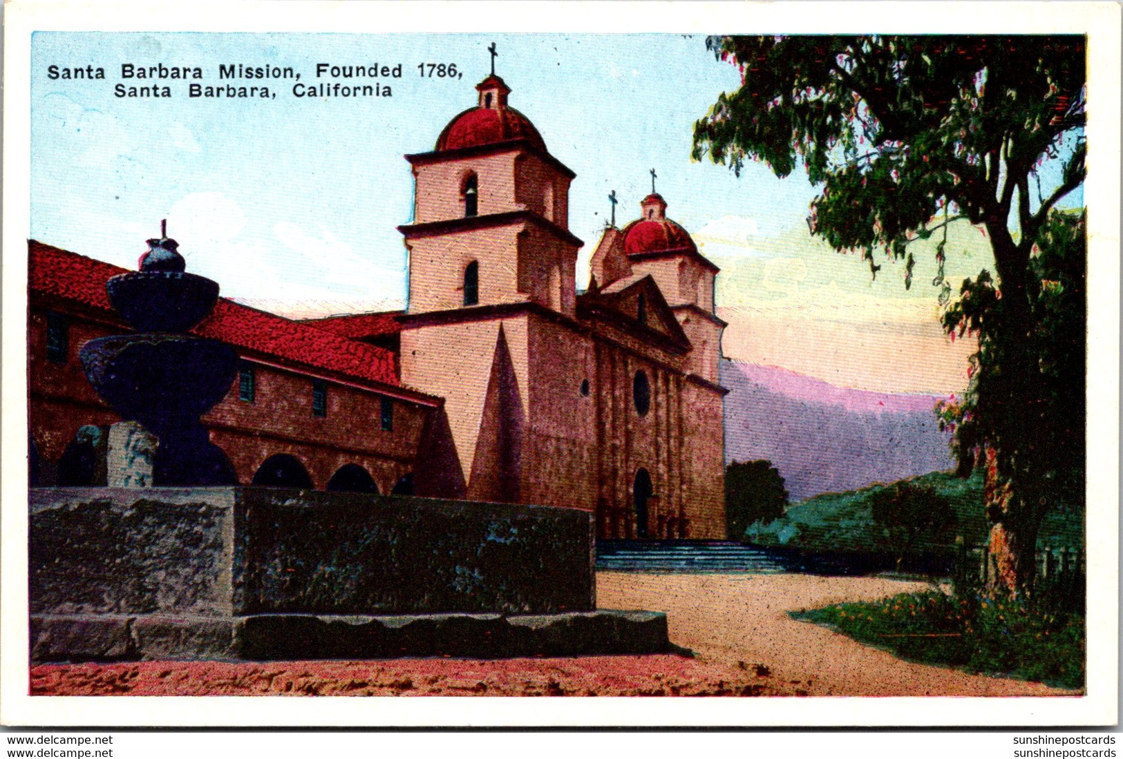 California Santa Barbara The Santa Barbara Mission - Santa Barbara