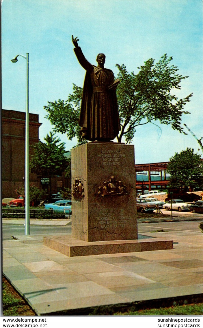 Connecticut Waterbury Rev Michael J McGivney Monument Founder Of The Knights Of Columbus - Waterbury