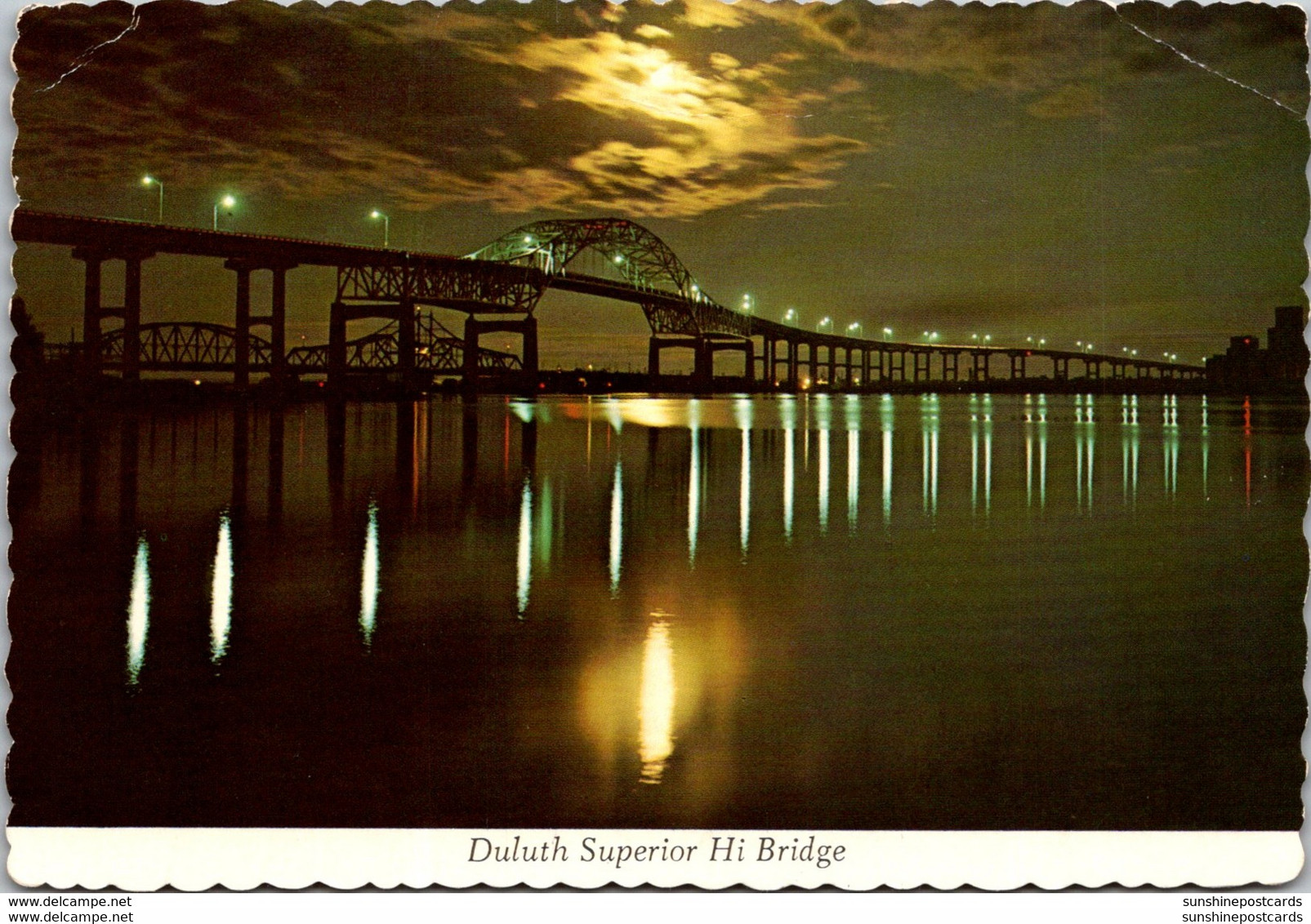 Minnesota Duluth The Duluth-Superior Hi Bridge At Night - Duluth