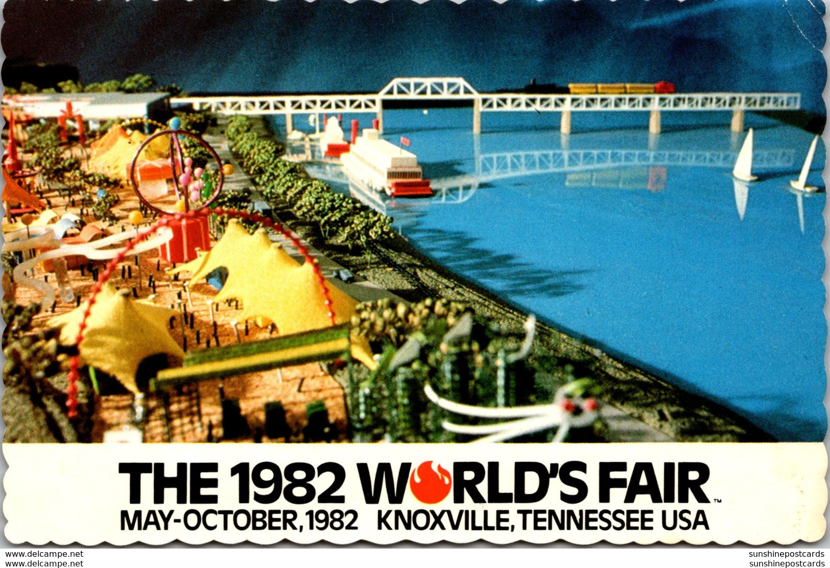 Tennessee KNoxville 1982 World's Fair The Family Funfair Amusement Area - Knoxville