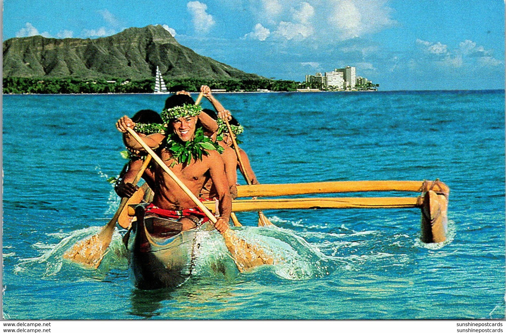 Hawaii Honolulu Oahu Kauai Big Island Outrigger Hotels Card 1991 - Honolulu