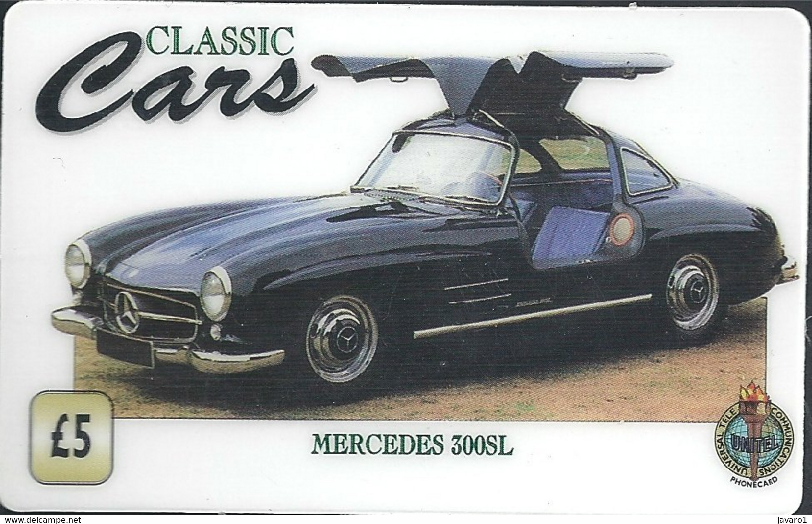 DIFFERENT : UTC01 5L Universal Teleco. MERCEDES 300SL Car       Ue USED - Altri & Non Classificati