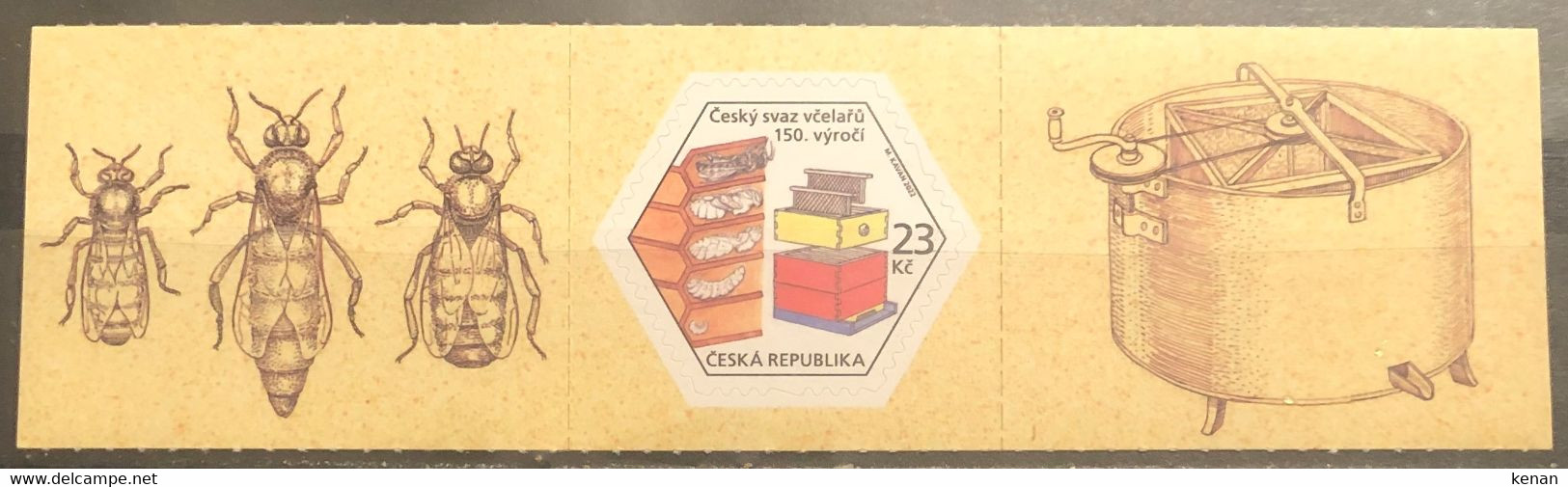 Czech Republic, 2022, The 150th Anniversary Of Czech Beekeepers Association With Two Label (MNH) - Nuevos