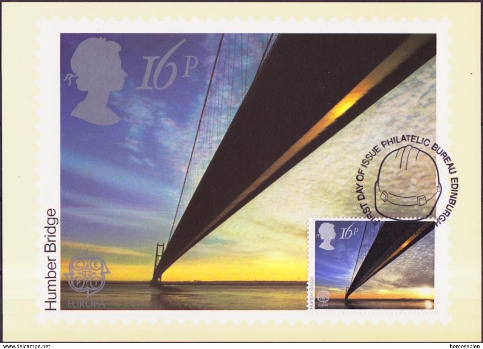 Grande Bretagne - Great Britain - Großbritannien CM 1983 Y&T N°1091 - Michel N°953 - 16p EUROPA - Maximumkarten (MC)
