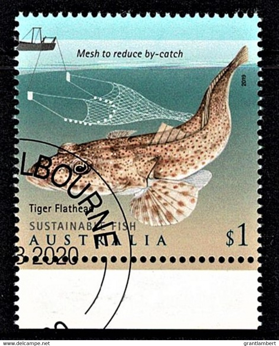 Australia 2019 Sustainable Fish $1 Flathead Marginal CTO - Used Stamps