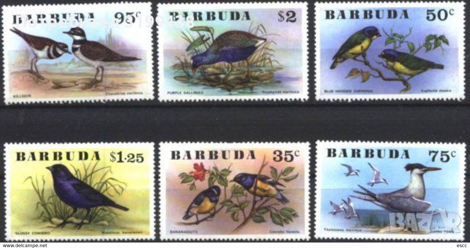 Mint Stamps Fauna Birds 1976 From Barbuda - Songbirds & Tree Dwellers