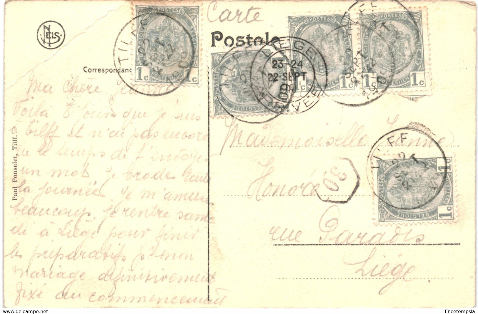 CPA - Carte Postale  Belgique-Tilff Panorama 1909  VM51626 - Esneux