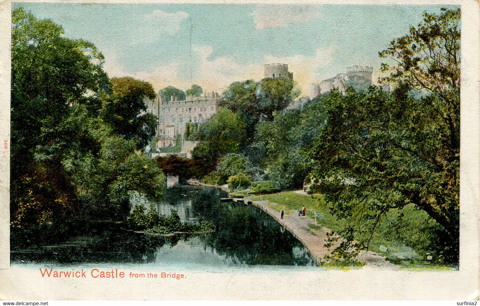 WARKS - WARWICK CASTLE FROM THE BRIDGE 1904  Wa300 - Warwick