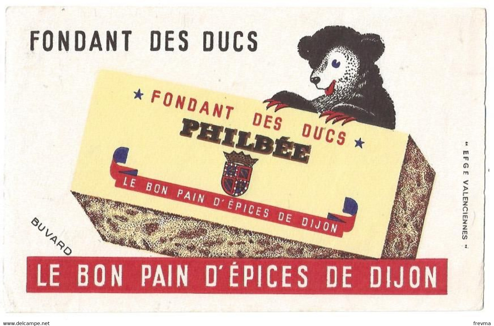 Buvard Le Bon Pain D'épices De Dijon Philbée - Pan De Especias