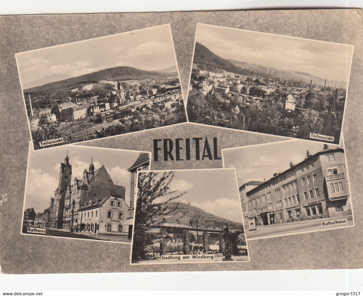 B3407) FREITAL - Teilansicht Siedlung Am Windberg Kulturhaus U. Rathaus - Freital