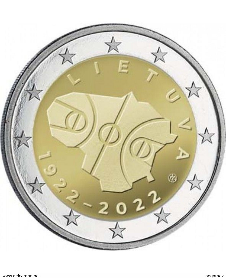 Pièce De 2 Euros Commémorative Lituanie 2022 : 100 Ans De Basket-ball En Lituanie - Litauen