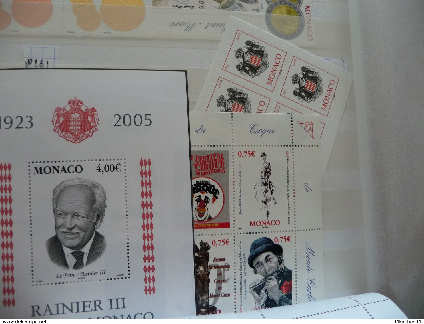 Monaco En Francs  De 130€ De Faciale En Franc - Collections, Lots & Series