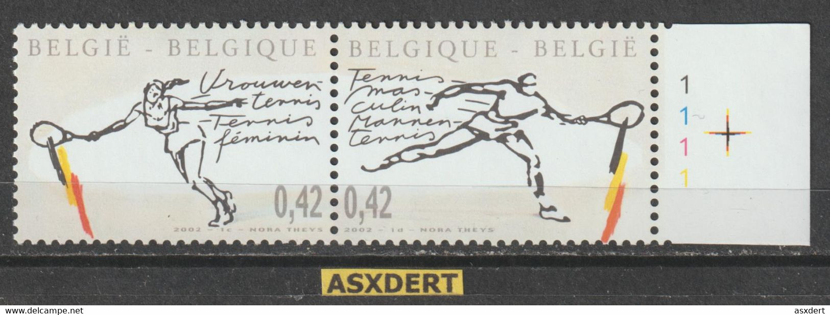 België N° 3054 A ** Doorloper, Plaat N°1 - 2001-2010