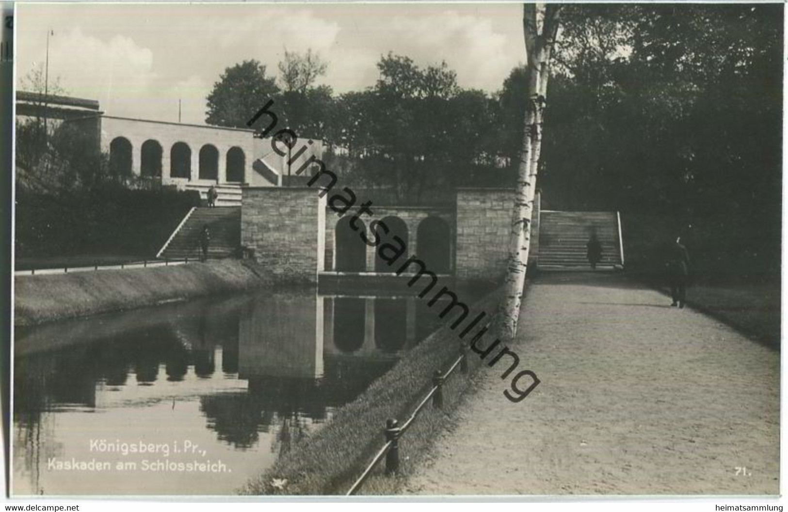 Königsberg - Kaskaden Am Schlossteich - Foto-AK 30er Jahre - Verlag Trinks & Co GmbH Leipzig - Ostpreussen