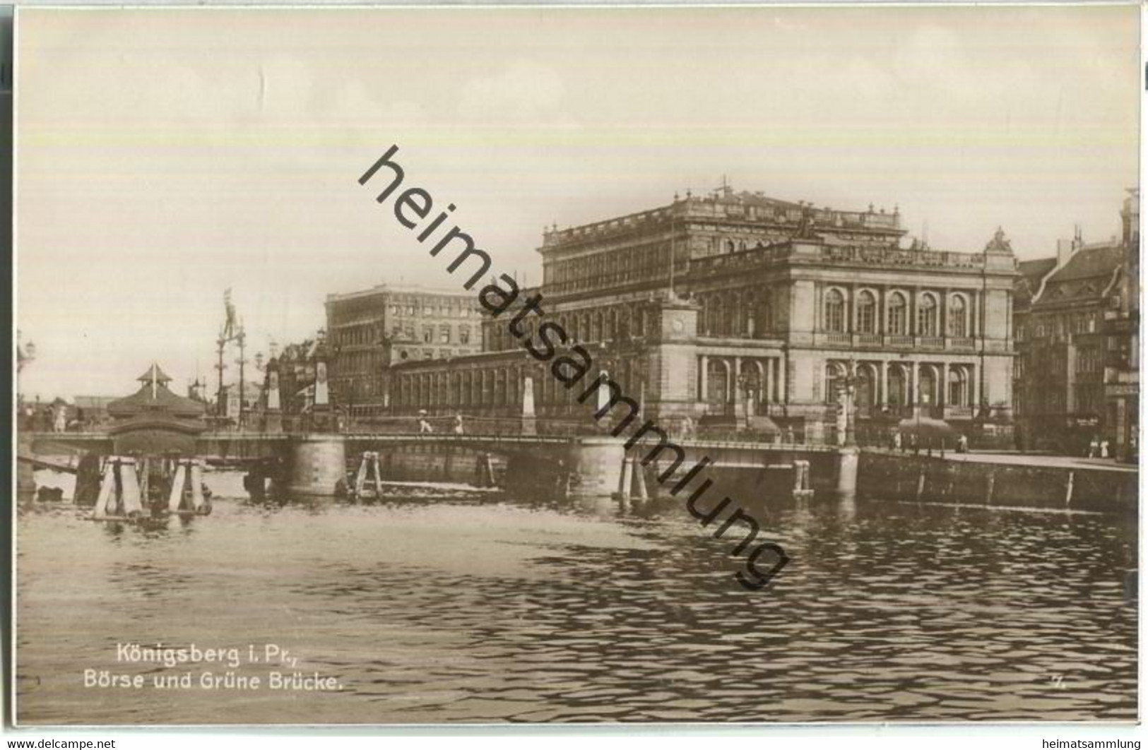 Königsberg - Börse - Grüne Brücke - Foto-AK 30er Jahre - Verlag Stengel & Co GmbH Dresden - Ostpreussen