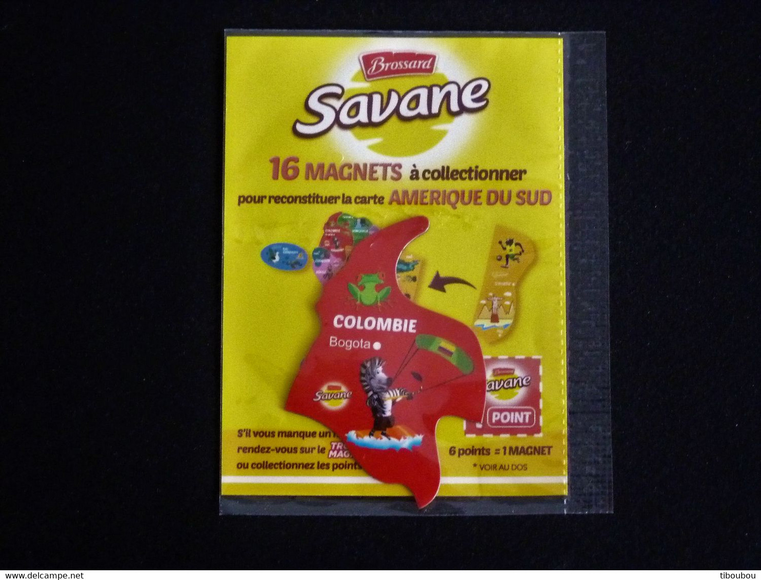 **** MAGNET SAVANE BROSSARD AMERIQUE DU SUD COLOMBIE BOGOTA CERF VOLANT SKYSURF - Publicidad