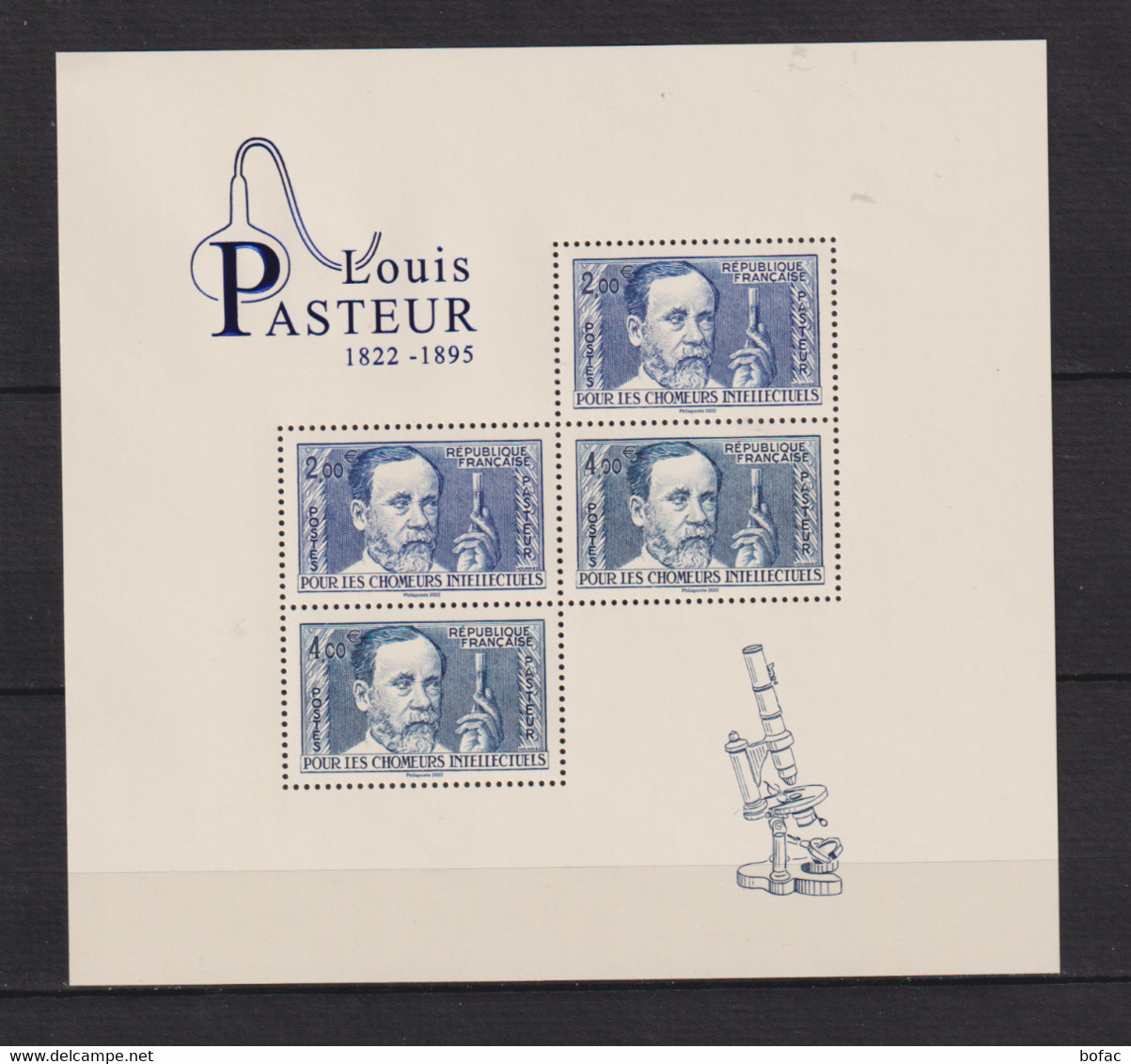 ** Louis Pasteur 1822-1895 Reprise Du Timbre 333 Faciale 2 X 2.00 €   2 X 4.00 €      26/59 - Covers & Documents